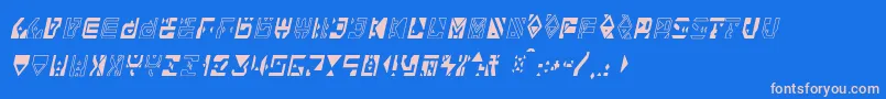Alianna Font – Pink Fonts on Blue Background