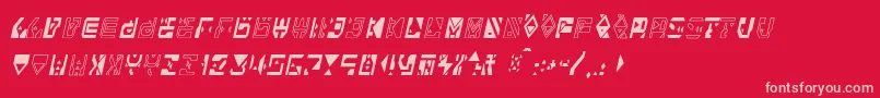 Alianna Font – Pink Fonts on Red Background