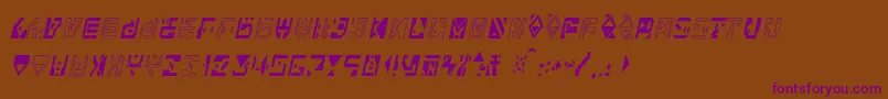Alianna Font – Purple Fonts on Brown Background
