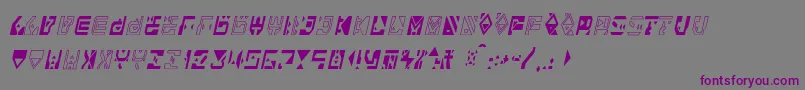 Alianna Font – Purple Fonts on Gray Background