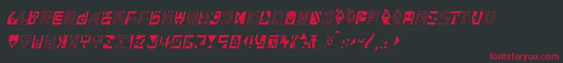 Alianna Font – Red Fonts on Black Background