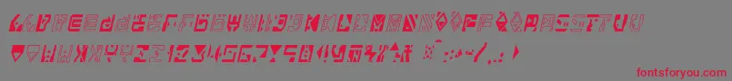 Alianna Font – Red Fonts on Gray Background
