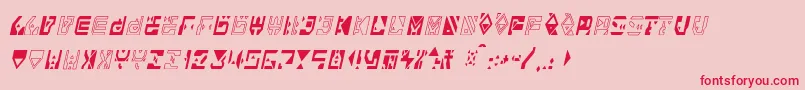 Alianna Font – Red Fonts on Pink Background