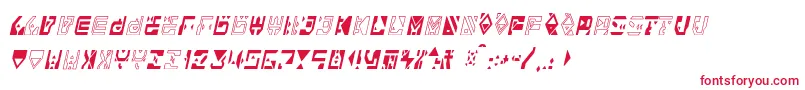 Alianna Font – Red Fonts on White Background