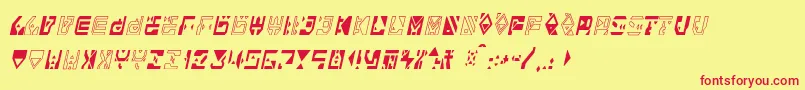 Alianna Font – Red Fonts on Yellow Background