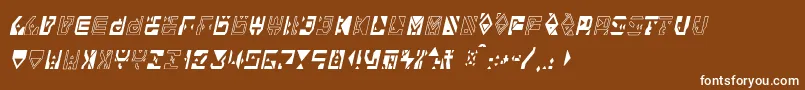 Alianna Font – White Fonts on Brown Background