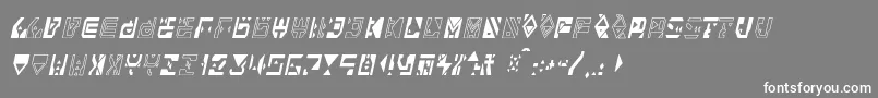 フォントAlianna – 灰色の背景に白い文字