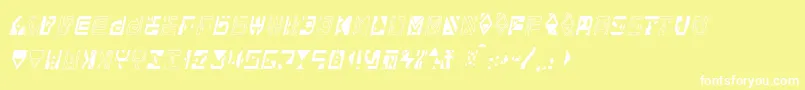 Alianna Font – White Fonts on Yellow Background