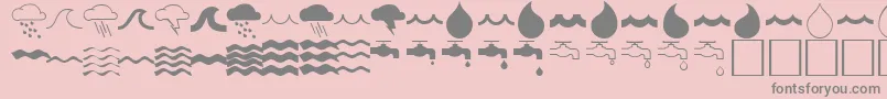 More about WaterfontRegular Font WaterfontRegular Font – Gray Fonts on Pink Background