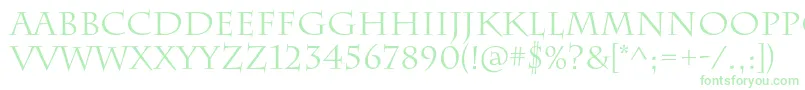 CharlemagnestdRegular Font – Green Fonts on White Background