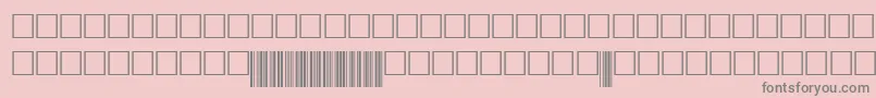 Code39digitstt Font – Gray Fonts on Pink Background