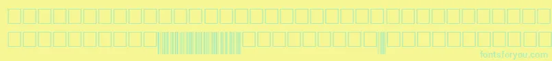 Code39digitstt Font – Green Fonts on Yellow Background