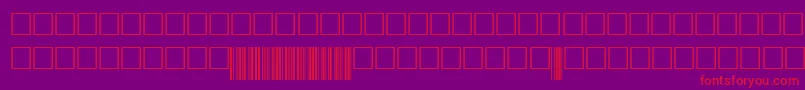 Police Code39digitstt – polices rouges sur fond violet