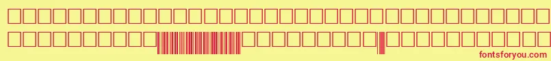 fuente Code39digitstt – Fuentes Rojas Sobre Fondo Amarillo