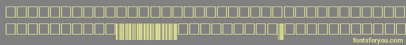 Code39digitstt Font – Yellow Fonts on Gray Background