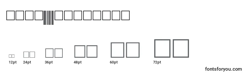 Code39digitstt Font Sizes