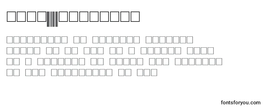 Przegląd czcionki Code39digitstt