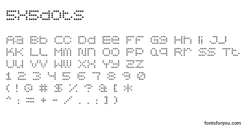Schriftart 5x5dots – Alphabet, Zahlen, spezielle Symbole