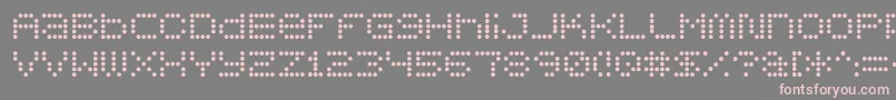 5x5dots Font – Pink Fonts on Gray Background