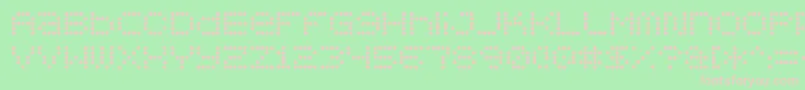 5x5dots Font – Pink Fonts on Green Background