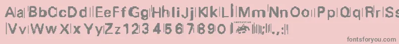 Purge.Fontvir.Us Font – Gray Fonts on Pink Background