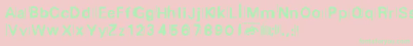 Purge.Fontvir.Us Font – Green Fonts on Pink Background