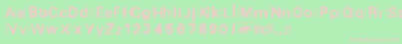 Purge.Fontvir.Us Font – Pink Fonts on Green Background