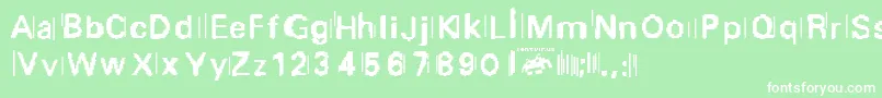 Purge.Fontvir.Us Font – White Fonts on Green Background