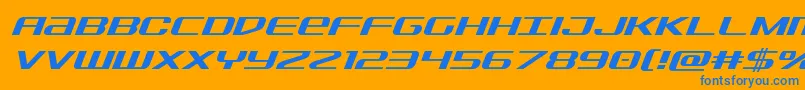 Saiba mais sobre a fonte Sdfital Fonte Sdfital – fontes azuis em um fundo laranja