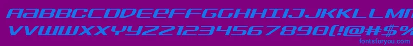 Шрифт Sdfital – синие шрифты на фиолетовом фоне