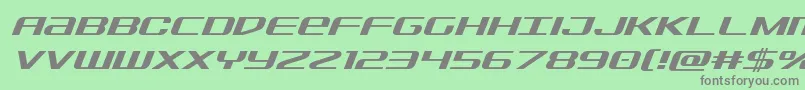 Шрифт Sdfital – серые шрифты на зелёном фоне