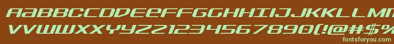 Sdfital Font – Green Fonts on Brown Background