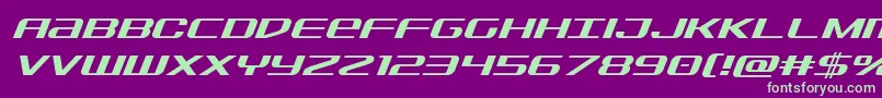 Sdfital Font – Green Fonts on Purple Background