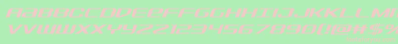 Шрифт Sdfital – розовые шрифты на зелёном фоне