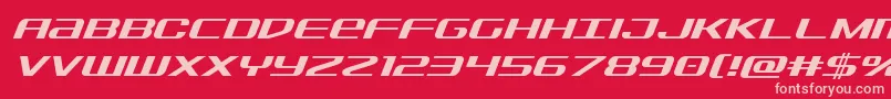 Police Sdfital – polices roses sur fond rouge