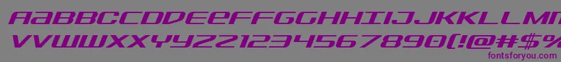 フォントSdfital – 紫色のフォント、灰色の背景