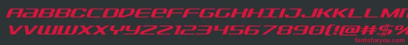 Шрифт Sdfital – красные шрифты на чёрном фоне