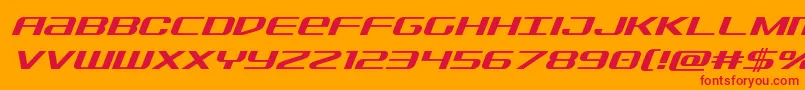 Шрифт Sdfital – красные шрифты на оранжевом фоне