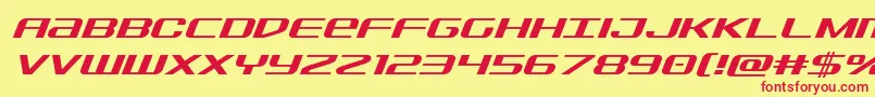 Sdfital Font – Red Fonts on Yellow Background