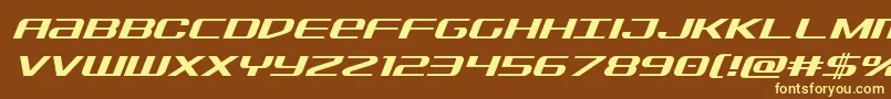 Sdfital Font – Yellow Fonts on Brown Background