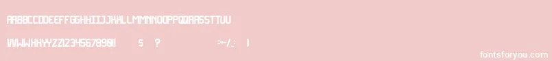 Oxygen Font – White Fonts on Pink Background
