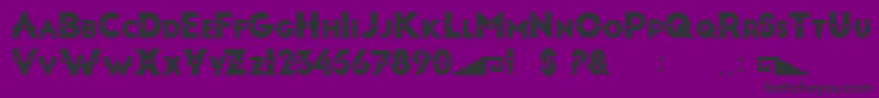 ArtesaniaDisplay Font – Black Fonts on Purple Background