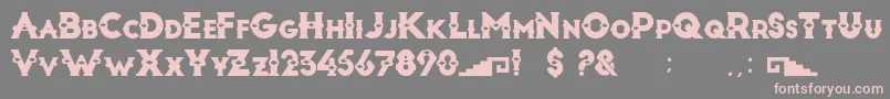 ArtesaniaDisplay Font – Pink Fonts on Gray Background