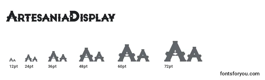 ArtesaniaDisplay Font Sizes