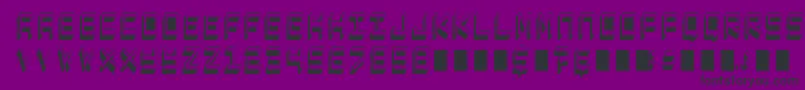 CaptainLethargic Font – Black Fonts on Purple Background