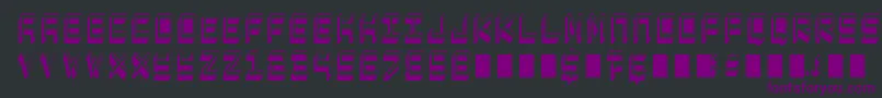 fuente CaptainLethargic – Fuentes Moradas Sobre Fondo Negro