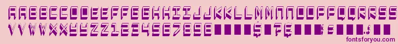 CaptainLethargic Font – Purple Fonts on Pink Background