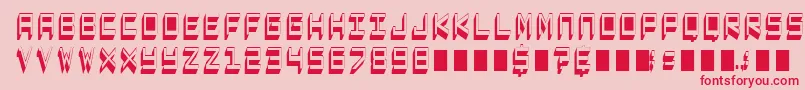 CaptainLethargic Font – Red Fonts on Pink Background