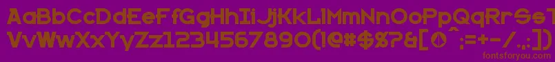 KannoBold Font – Brown Fonts on Purple Background