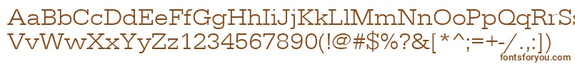 Urwegyptiennetligextwid Font – Brown Fonts on White Background